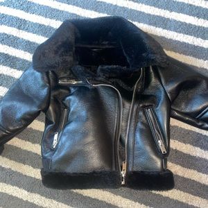 Nova Kids black faux leather jacket